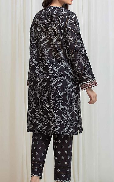 Edenrobe Black Lawn Suit (2 Pcs) | Pakistani Lawn Dress in USA- Image 2