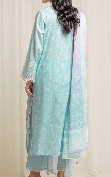 Edenrobe Pale Aqua Lawn Suit | Pakistani Lawn Dress in USA- Image 2