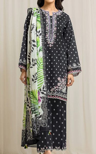 Edenrobe Black Lawn Suit | Pakistani Lawn Dress in USA- Image 1