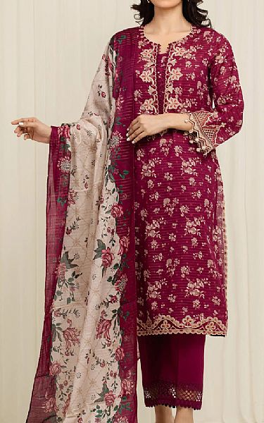 Edenrobe Mulberry Lawn Suit | Pakistani Lawn Dress in USA- Image 1