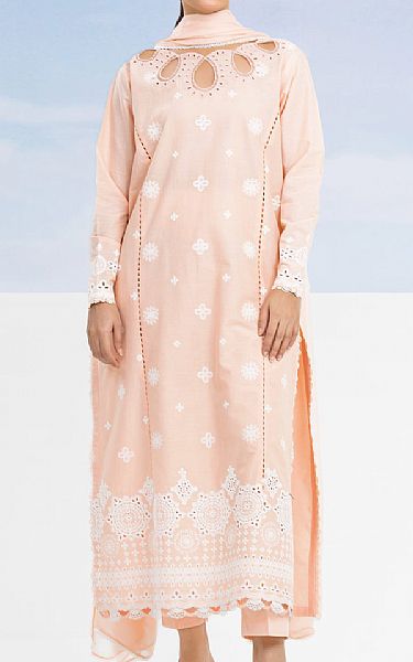 Edenrobe Pale Pink Cambric Suit | Pakistani Lawn Dress in USA- Image 1