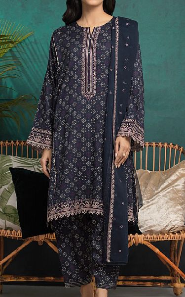 Edenrobe Black Raw Silk Suit | Pakistani Embroidered Chiffon Dresses USA- Image 1