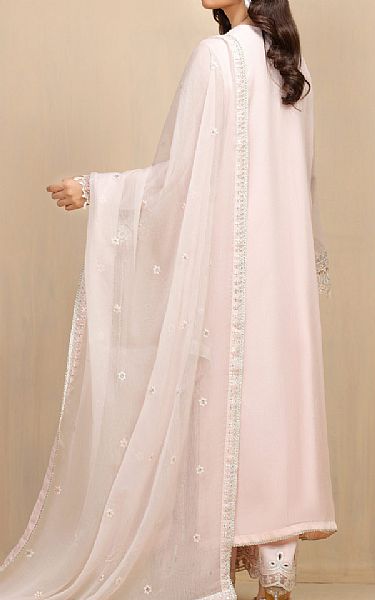 Edenrobe Oyster Pink Chiffon Suit | Pakistani Embroidered Chiffon Dresses USA- Image 2