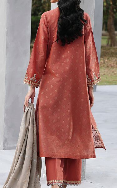 Edenrobe Coral Jacquard Suit | Pakistani Embroidered Chiffon Dresses USA- Image 2