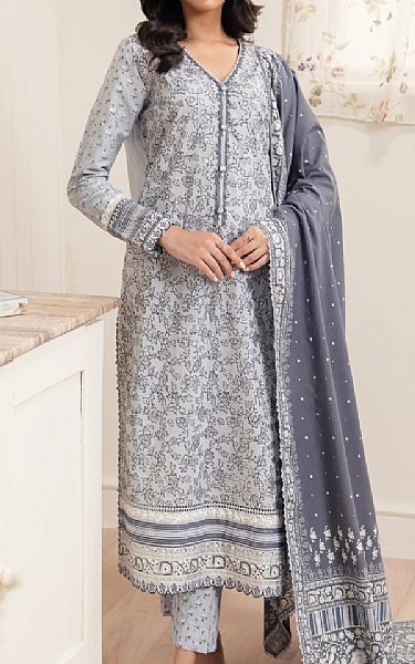 Edenrobe Grey Cambric Suit | Pakistani Lawn Dress in USA- Image 1