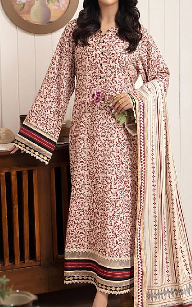 Edenrobe Beige Cambric Suit | Pakistani Lawn Dress in USA- Image 1