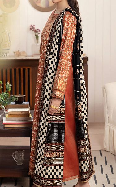 Edenrobe Coral Cambric Suit | Pakistani Lawn Dress in USA- Image 2