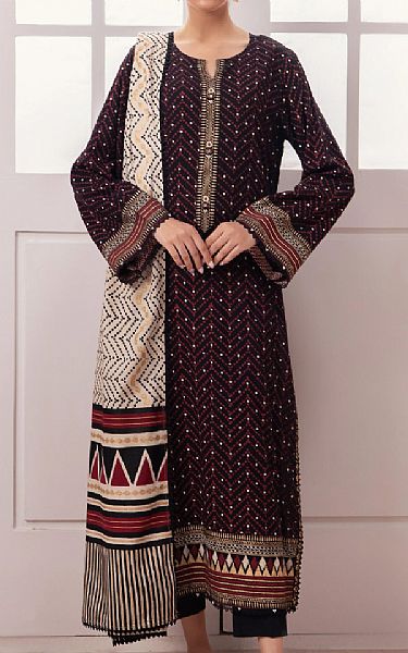 Edenrobe Black Cambric Suit | Pakistani Lawn Dress in USA- Image 1