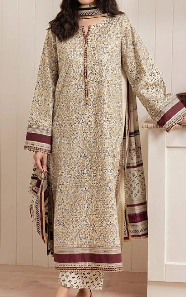 Edenrobe Off White Cambric Suit | Pakistani Lawn Dress in USA- Image 1