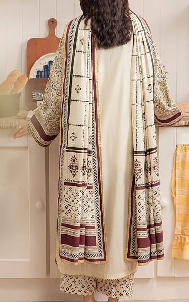 Edenrobe Off White Cambric Suit | Pakistani Lawn Dress in USA- Image 2