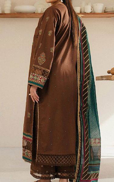 Edenrobe Brown Cambric Suit | Pakistani Lawn Dress in USA- Image 2