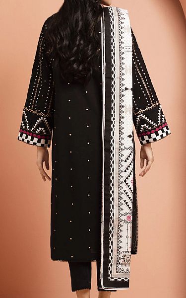 Edenrobe Black Cambric Suit | Pakistani Lawn Dress in USA- Image 2