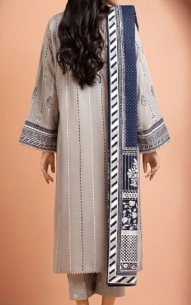 Edenrobe Grey Cambric Suit | Pakistani Lawn Dress in USA- Image 2