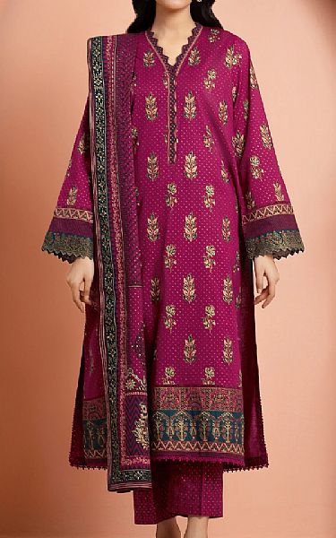 Edenrobe Mulberry Cambric Suit | Pakistani Lawn Dress in USA- Image 1