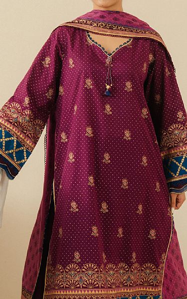 Edenrobe Raspberry Cambric Suit | Pakistani Lawn Dress in USA- Image 1