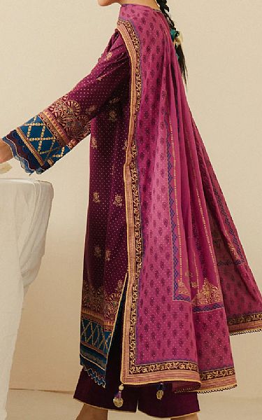 Edenrobe Raspberry Cambric Suit | Pakistani Lawn Dress in USA- Image 2