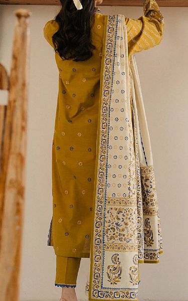 Edenrobe Mustard Cambric Suit | Pakistani Lawn Dress in USA- Image 2