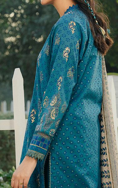 Edenrobe Teal Cambric Suit | Pakistani Lawn Dress in USA- Image 2