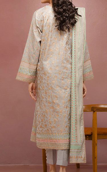 Edenrobe Light Grey Cambric Suit | Pakistani Lawn Dress in USA- Image 2