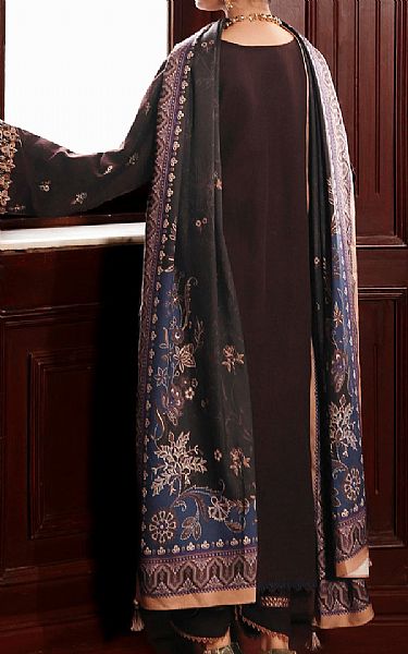 Edenrobe Brown Khaddar Suit | Pakistani Winter Dresses in USA- Image 2