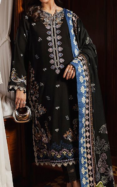 Edenrobe Black Khaddar Suit | Pakistani Winter Dresses in USA- Image 2