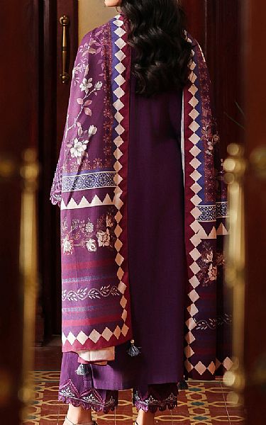 Edenrobe Purple Khaddar Suit | Pakistani Winter Dresses in USA- Image 2