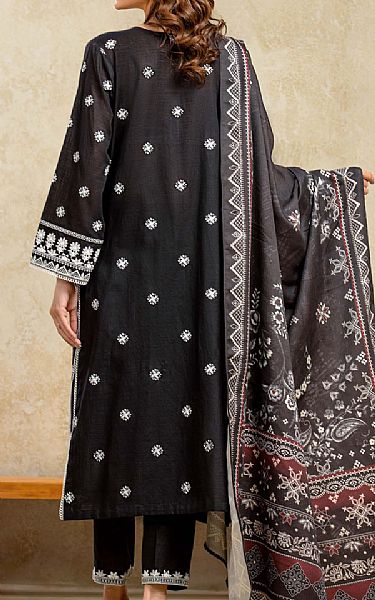 Edenrobe Black Khaddar Suit | Pakistani Winter Dresses in USA- Image 2