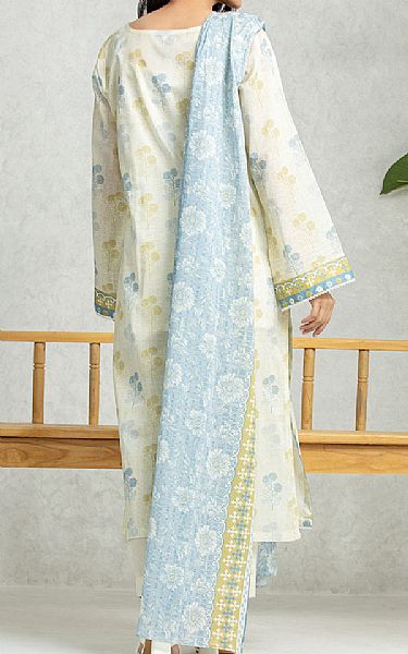 Edenrobe Off White Lawn Suit | Pakistani Lawn Dress in USA- Image 2