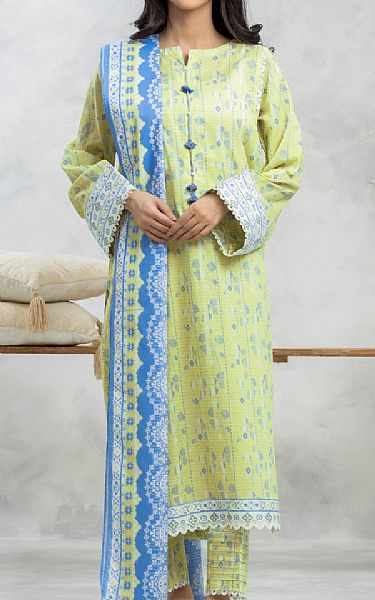 Edenrobe Light Green Lawn Suit | Pakistani Lawn Dress in USA- Image 1