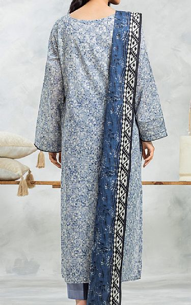 Edenrobe Blue/Off White Lawn Suit | Pakistani Lawn Dress in USA- Image 2