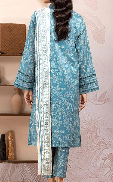 Edenrobe Moonstone Blue Lawn Suit | Pakistani Lawn Dress in USA- Image 2