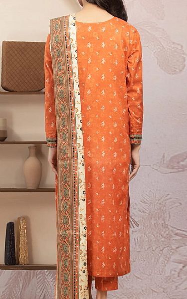 Edenrobe Sunrise Orange Lawn Suit | Pakistani Lawn Dress in USA- Image 2