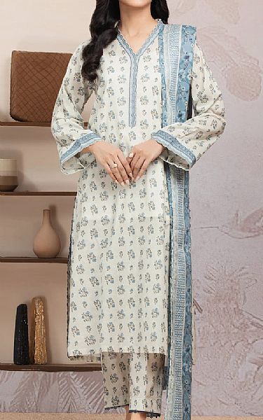 Edenrobe Off White Lawn Suit | Pakistani Lawn Dress in USA- Image 1