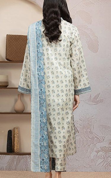 Edenrobe Off White Lawn Suit | Pakistani Lawn Dress in USA- Image 2