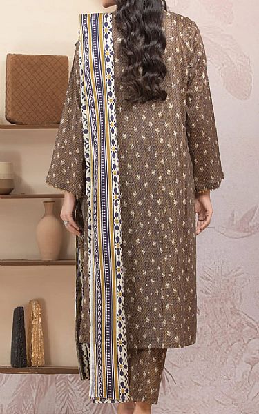 Edenrobe Pastel Brown Lawn Suit | Pakistani Lawn Dress in USA- Image 2