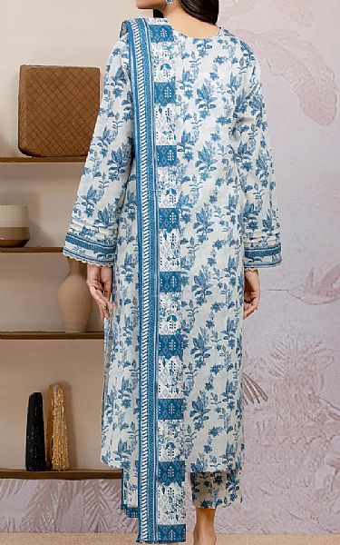 Edenrobe Off White/Blue Lawn Suit | Pakistani Lawn Dress in USA- Image 2