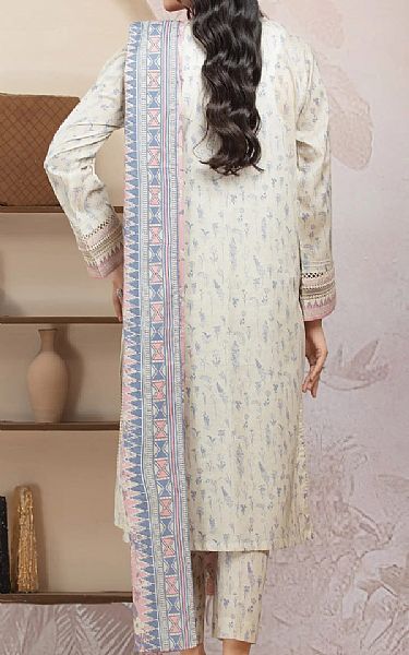Edenrobe Cream Lawn Suit | Pakistani Lawn Dress in USA- Image 2