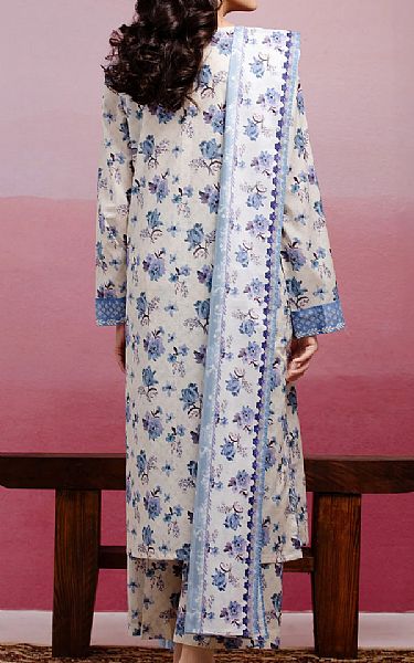 Edenrobe Off White Lawn Suit | Pakistani Lawn Dress in USA- Image 2