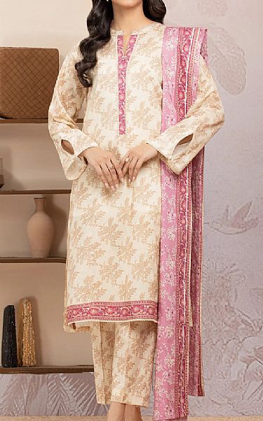 Edenrobe Ivory Lawn Suit | Pakistani Lawn Dress in USA- Image 1