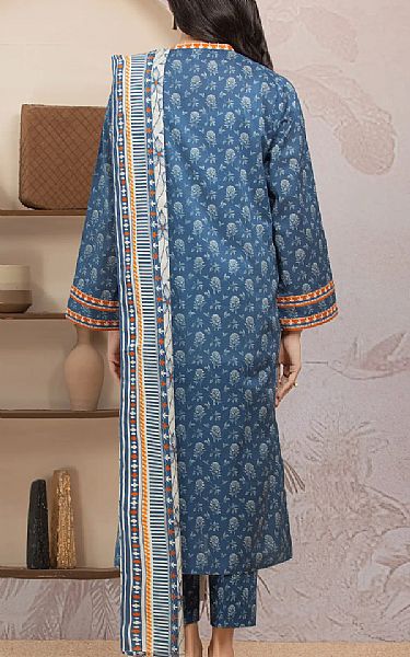 Edenrobe Blue Lawn Suit | Pakistani Lawn Dress in USA- Image 2