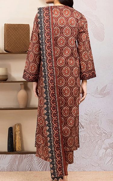 Edenrobe Brown Lawn Suit | Pakistani Lawn Dress in USA- Image 2