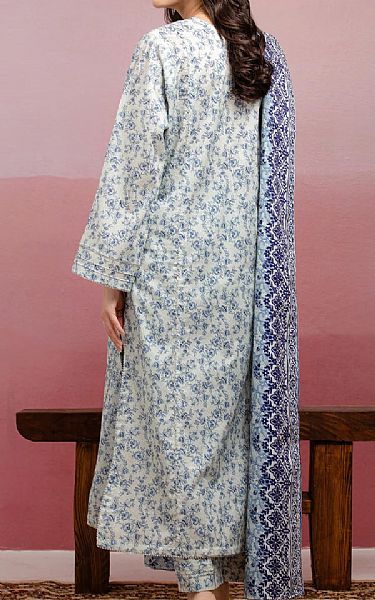 Edenrobe Grey/Blue Lawn Suit | Pakistani Lawn Dress in USA- Image 2