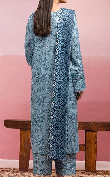 Edenrobe Pale Aqua Lawn Suit | Pakistani Lawn Dress in USA- Image 2
