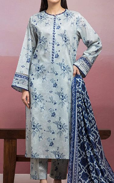 Edenrobe Grey Lawn Suit | Pakistani Lawn Dress in USA- Image 1