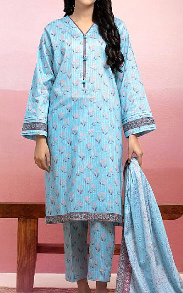 Edenrobe Blue Lawn Suit | Pakistani Lawn Dress in USA- Image 1