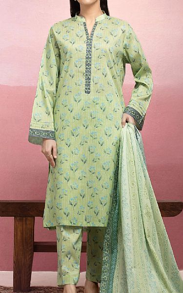 Edenrobe Green Lawn Suit | Pakistani Lawn Dress in USA- Image 1