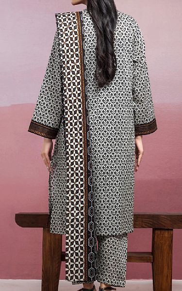 Edenrobe Black/Off White Lawn Suit | Pakistani Lawn Dress in USA- Image 2