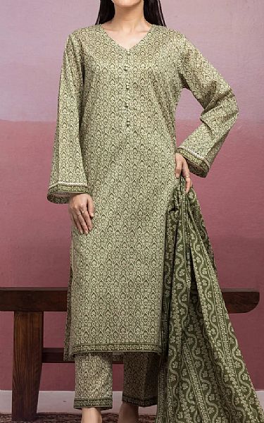 Edenrobe Sage Green Lawn Suit | Pakistani Lawn Dress in USA- Image 1