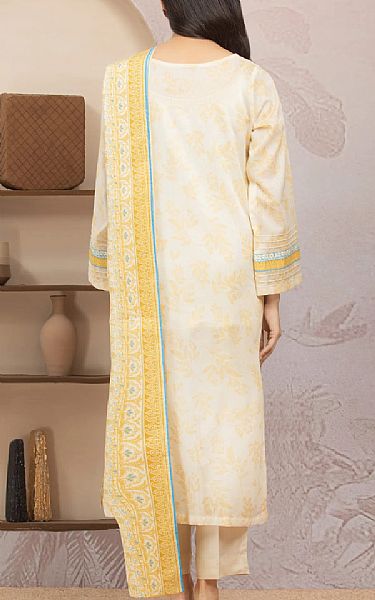 Edenrobe Cream Lawn Suit | Pakistani Lawn Dress in USA- Image 2