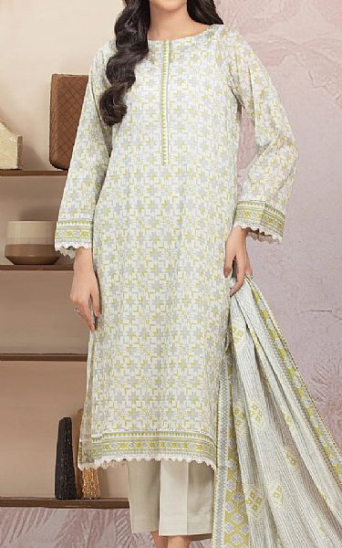 Edenrobe Off White/Grey Lawn Suit | Pakistani Lawn Dress in USA- Image 1